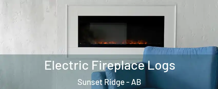  Electric Fireplace Logs Sunset Ridge - AB