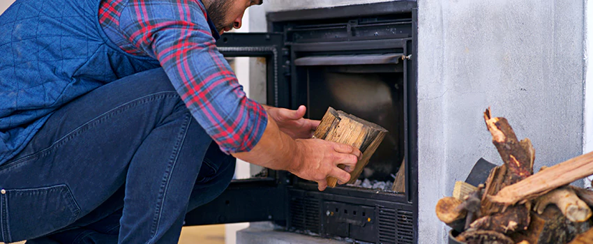 Old Broken Fireplace Repair And Replacement in Cochrane, AB