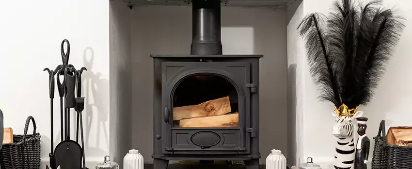 Thelin Hearth Products Providence Pellet Insert Fireplace Installation in Cochrane, AB