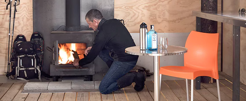 Open Hearth Wood Fireplace Installation in Cochrane, AB