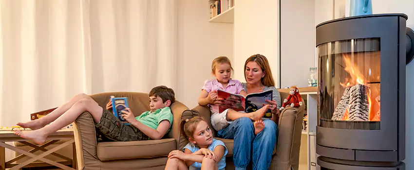 Outdoor Morso Fireplace Broken Screen Replacement in Cochrane, Alberta