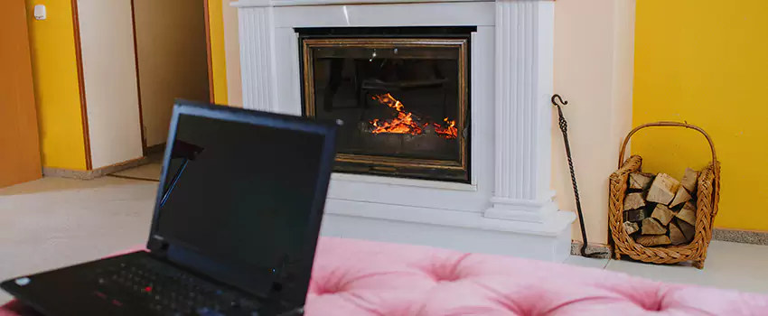 Valor Outdoor Gas Fireplace in Cochrane, Alberta